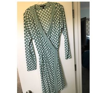 Banana Republic Long Sleeve Tall wrap dress